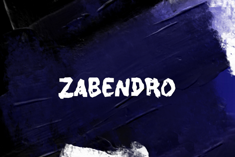 Preview of z Zabendro Font
