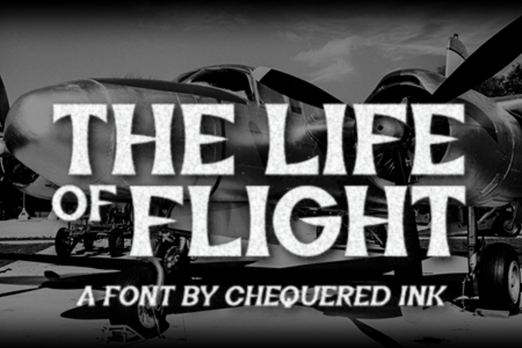 The Life of Flight Font