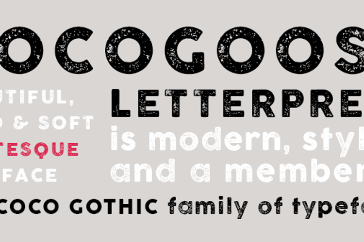 COCOGOOSE LETTERPRESS Font