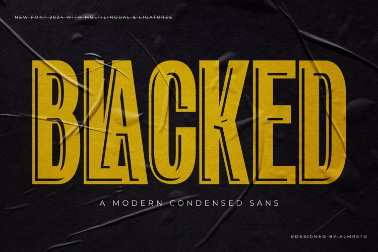Preview of Blacked Font