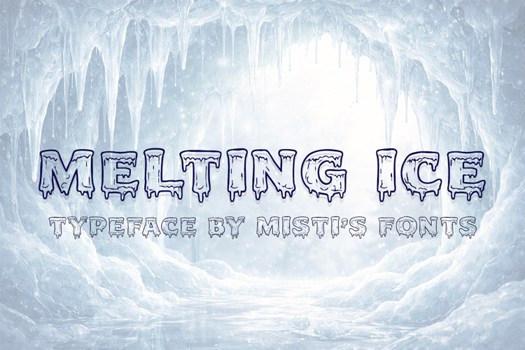 Preview of Melting Ice Font