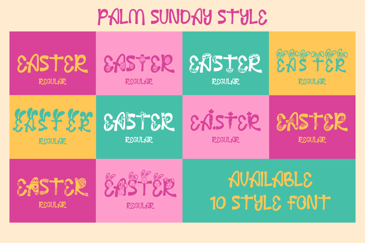 Palm Sunday Font