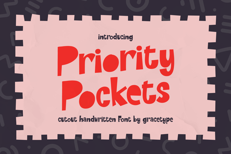 Preview of Priority Pocket Font