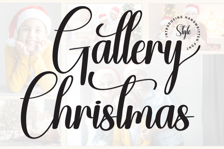 Preview of Gallery Christmas Font