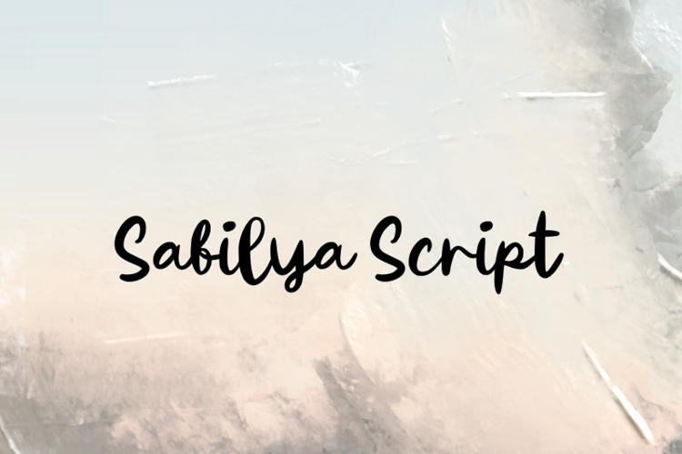 s Sabilya Script Font