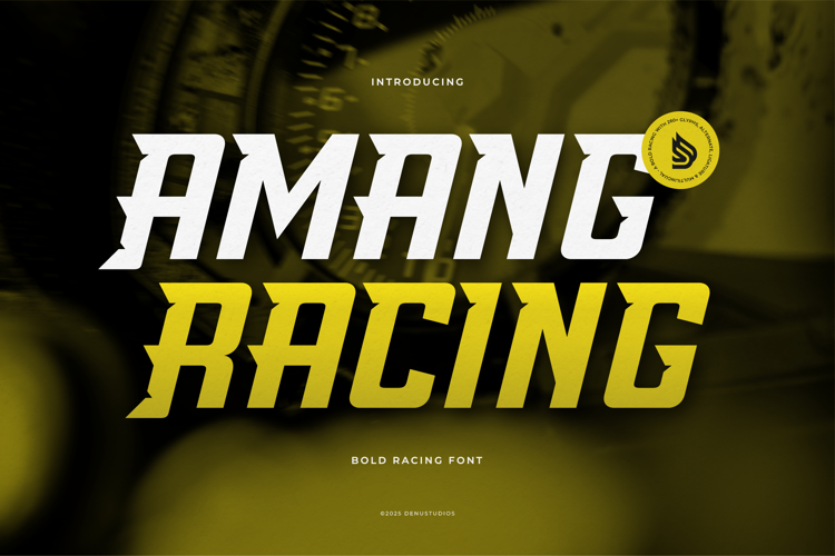 Preview of Amang Racing Font