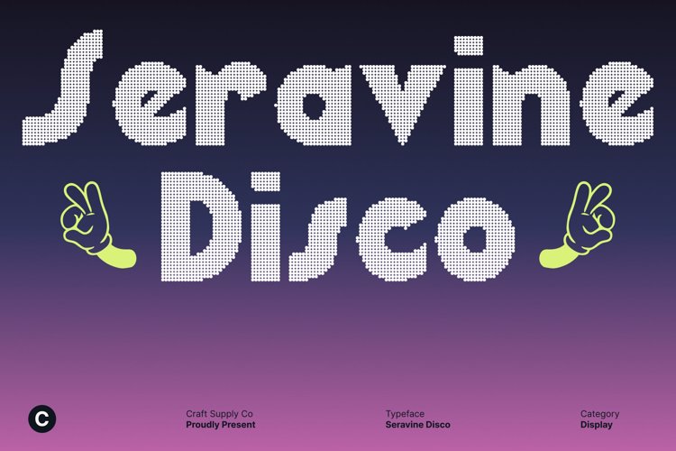 Preview of Seravine Disco Font