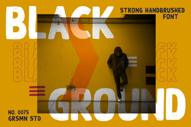 Black Ground Font