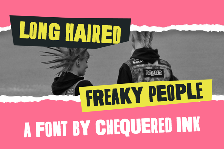 Long Haired Freaky People Font