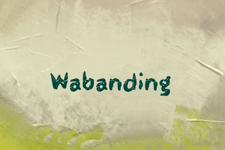 Preview of w Wabanding Font