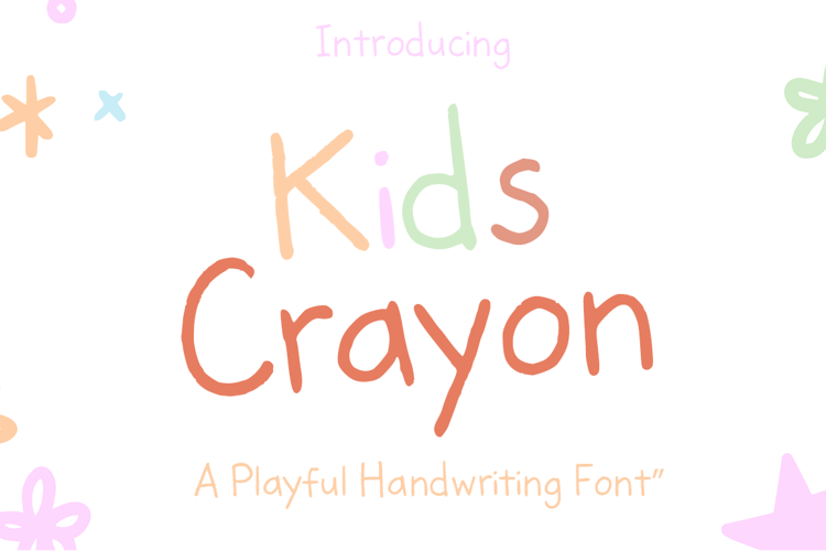 Preview of Kidscrayon Font
