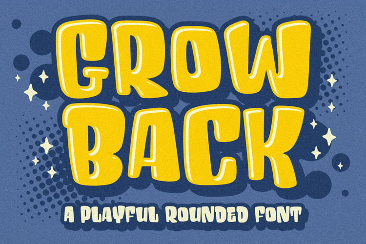 Preview of Grow Back Font