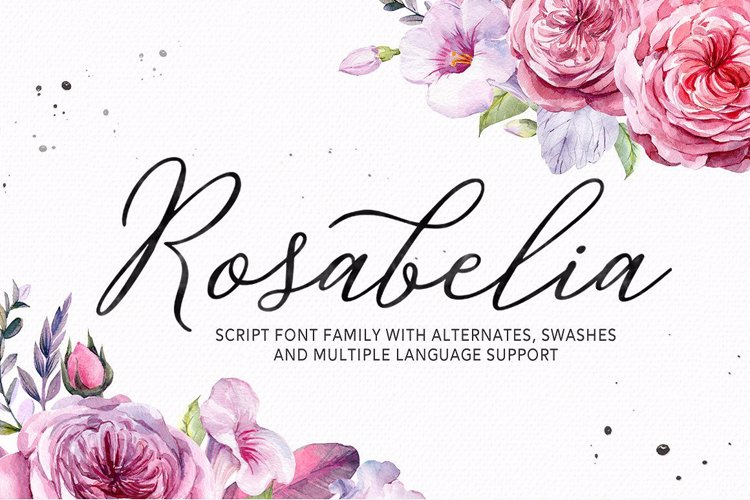 Rosabelia Script Family Font