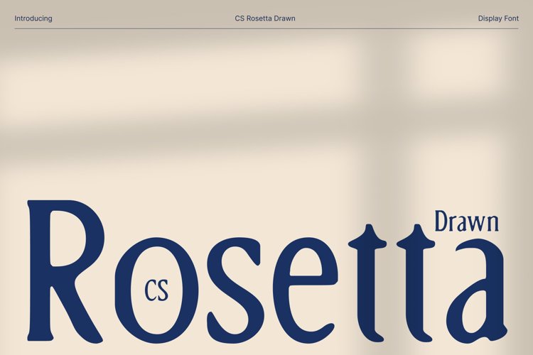 Preview of CS Rosetta Drawn Font