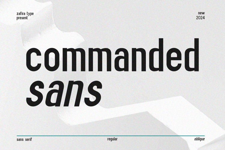 Commanded Sans Font