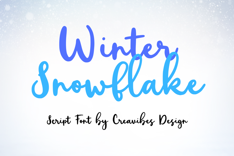 Winter Snowflake Font