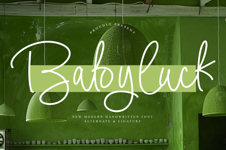 Preview of Babyluck Font