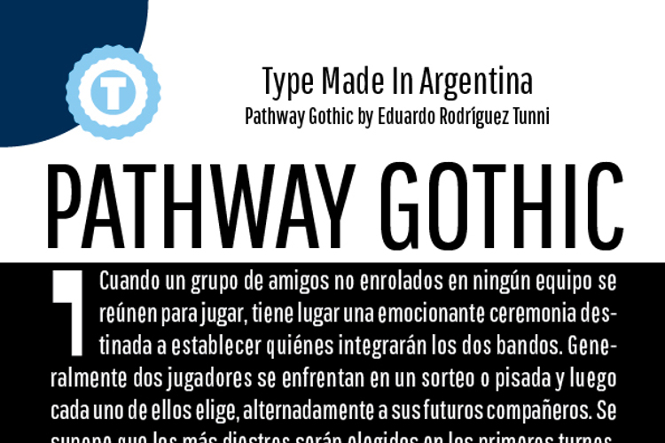 Pathway Gothic One Font
