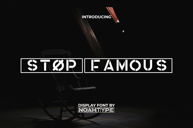 Stop Famous Font