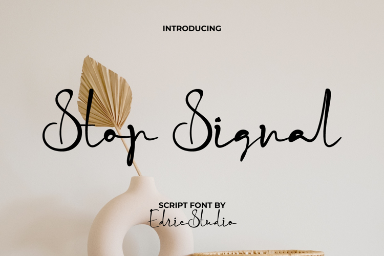 Stop Signal Font