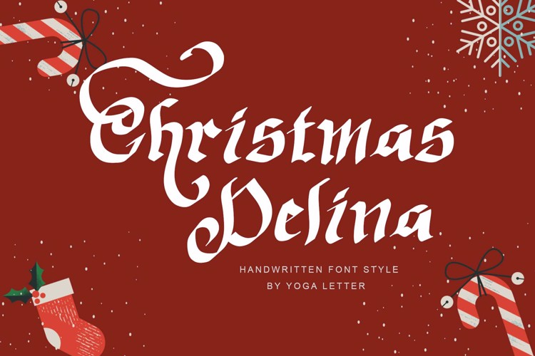 Christmas Delina Font