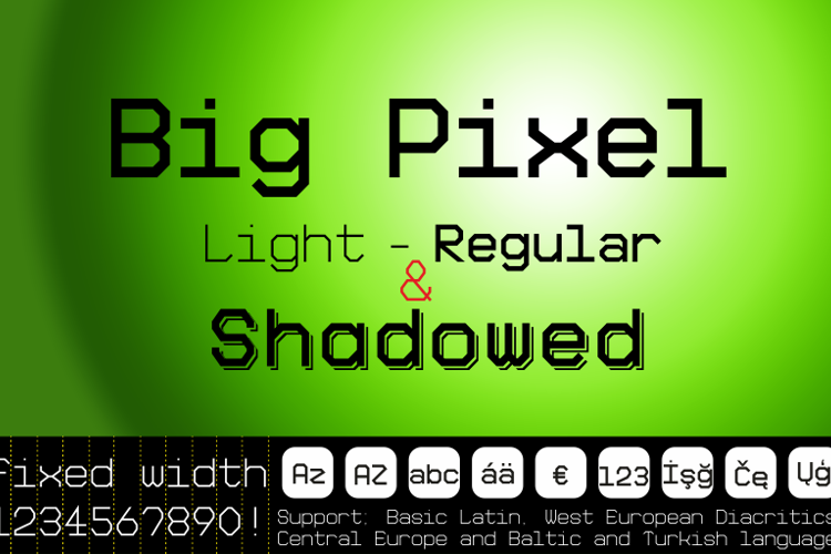 Big Pixel Demo Font