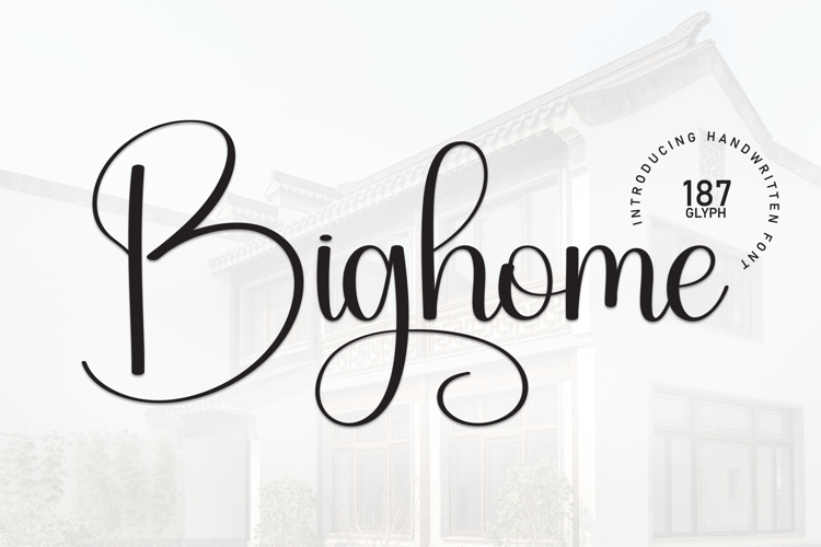 Preview of Bighome Font