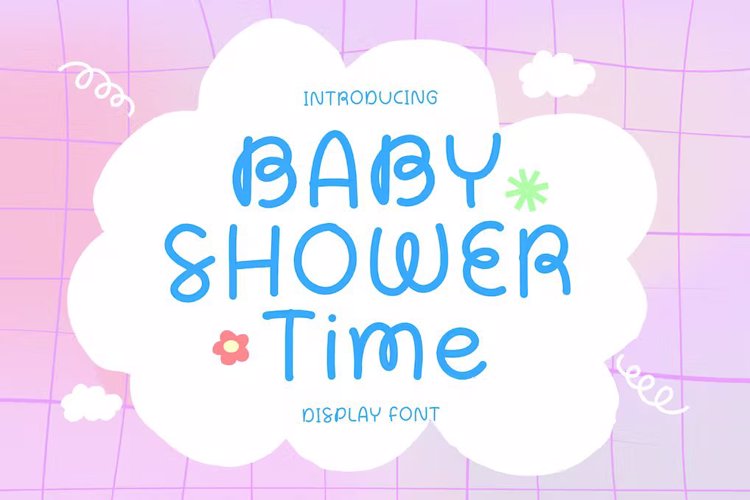 Baby Shower Time Font