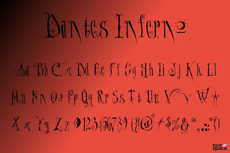 Dantes Inferno Font