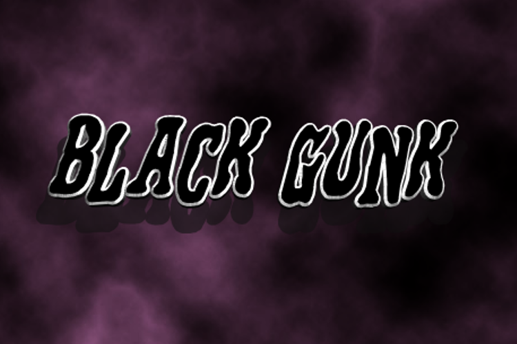 Black Gunk Font