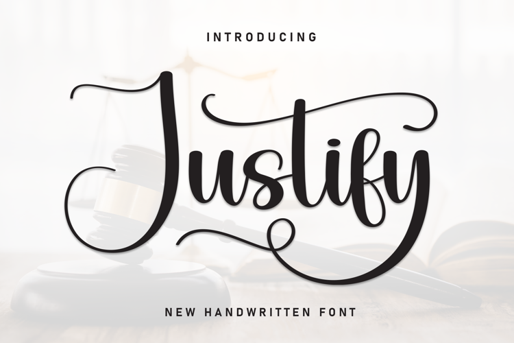 Preview of Justify Font