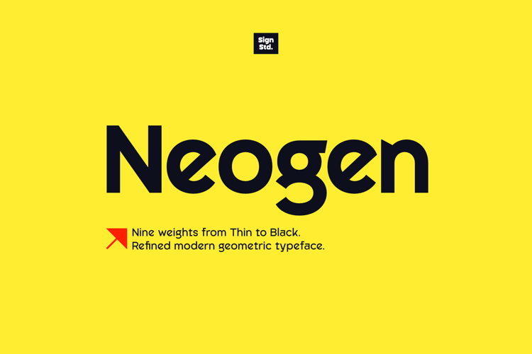 Preview of Neogen Black Font