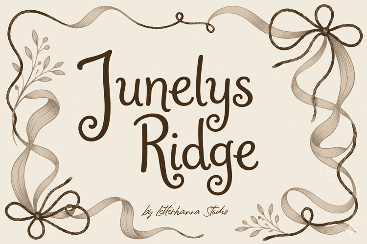 Preview of Junelys Ridge Font