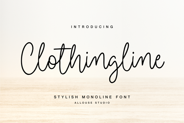 Clothingline Font