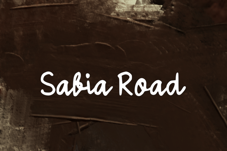 s Sabia Road Font