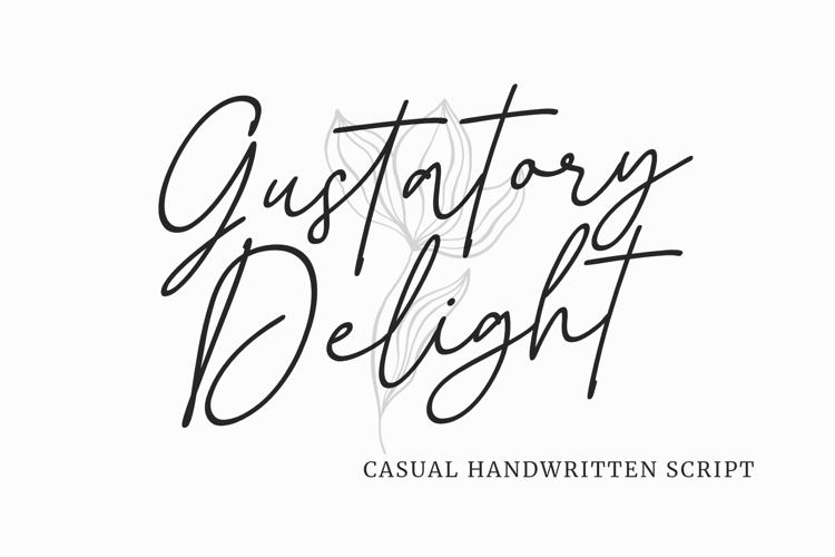 Gustatory Delight Font