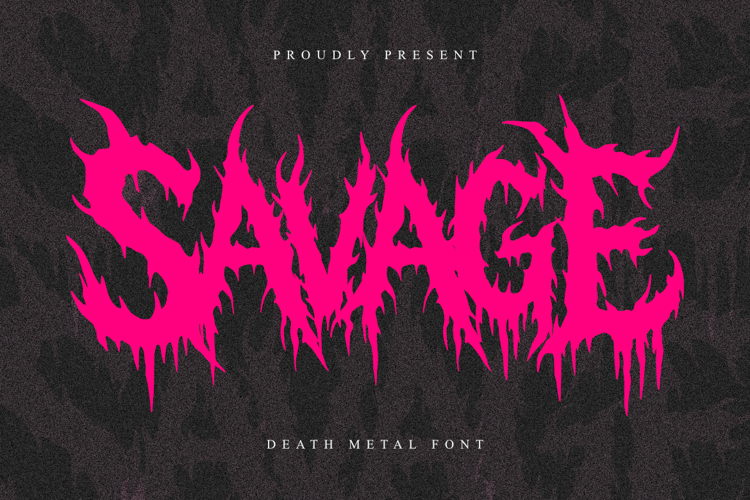 Preview of Savage Font