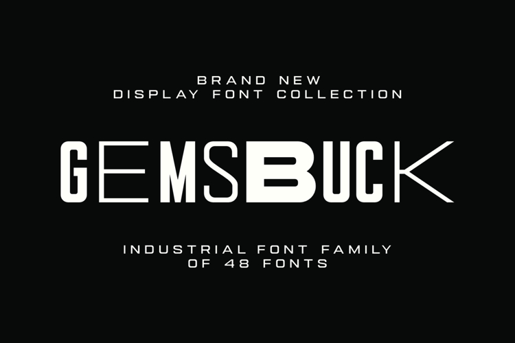 Gemsbuck 02 Black Font
