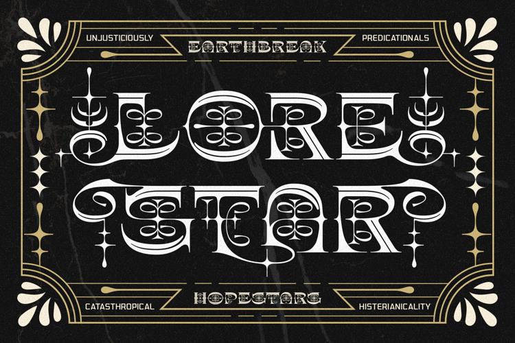 Preview of Shinery Loud Font