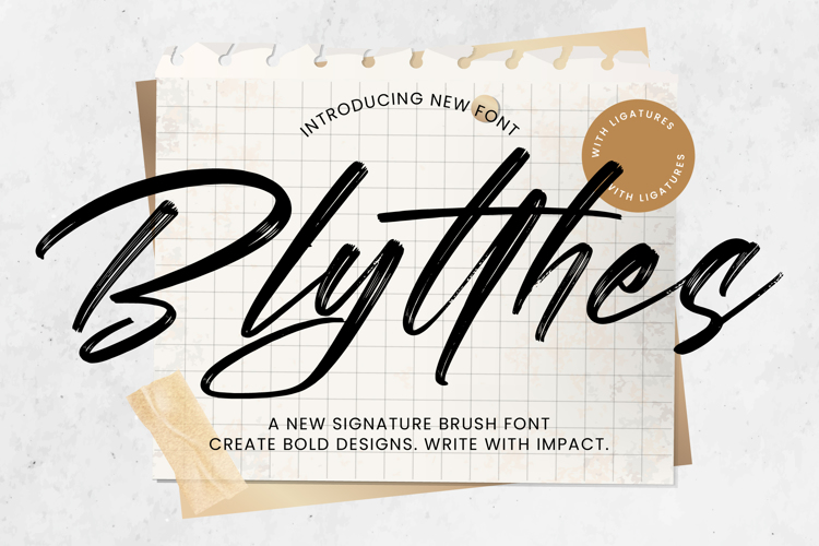 Preview of Blytthes Font