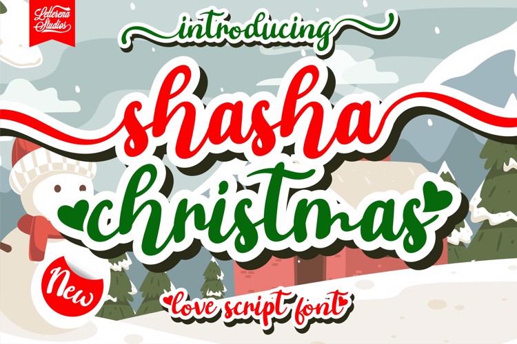 shasha christmas Font