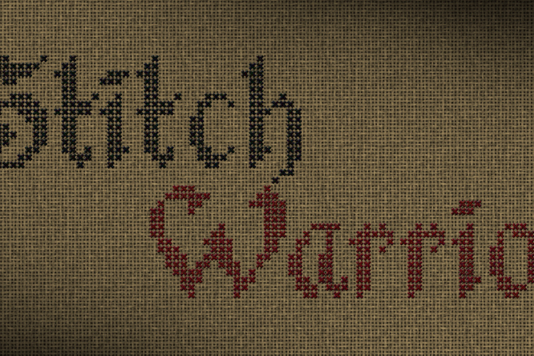 Stitch Warrior demo Font