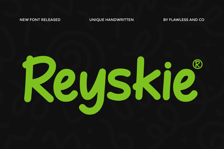 Preview of REYSKIE Font