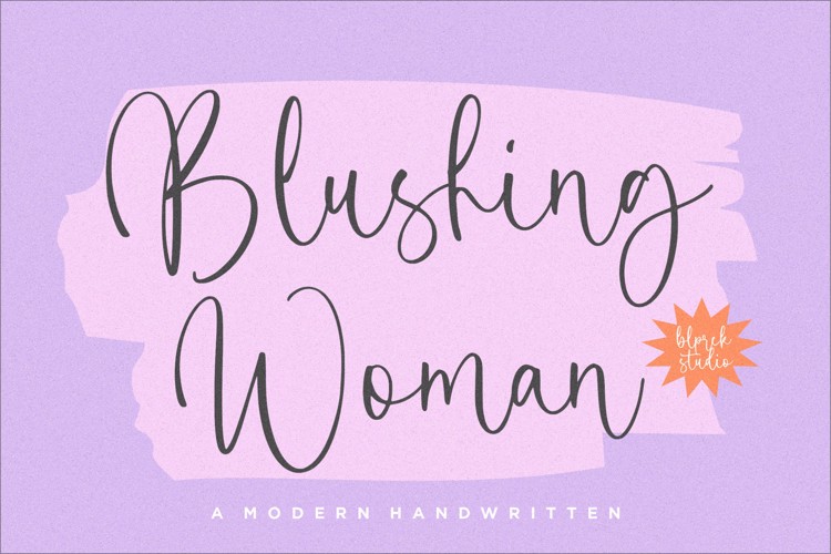 Blushing Woman Font