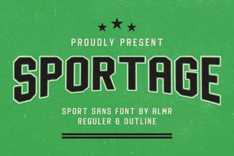 Preview of Sportage Font