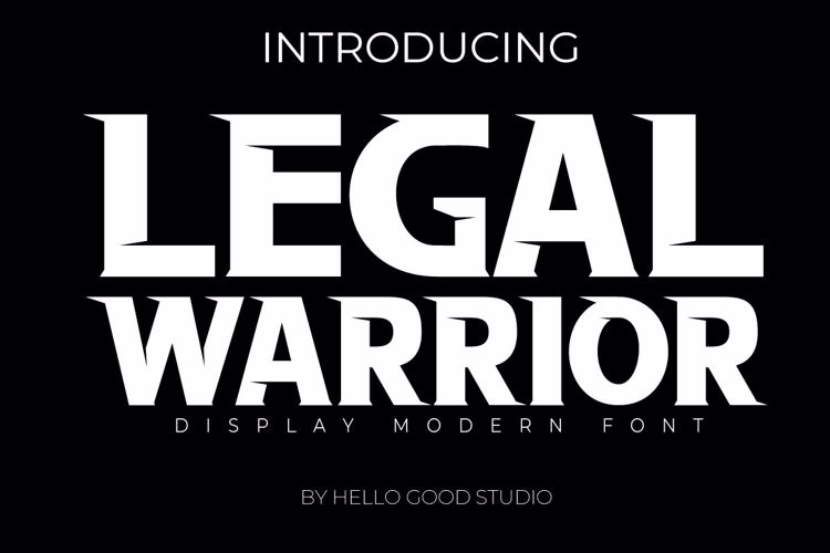 Preview of Legal Warrior Font