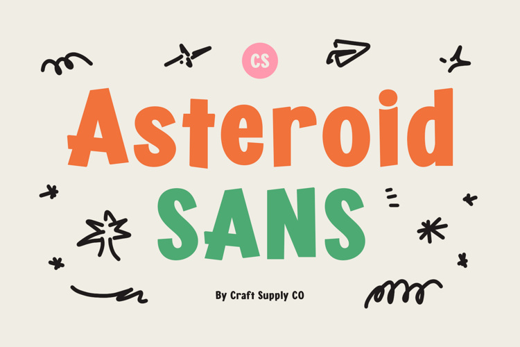 CS Asteroid Font