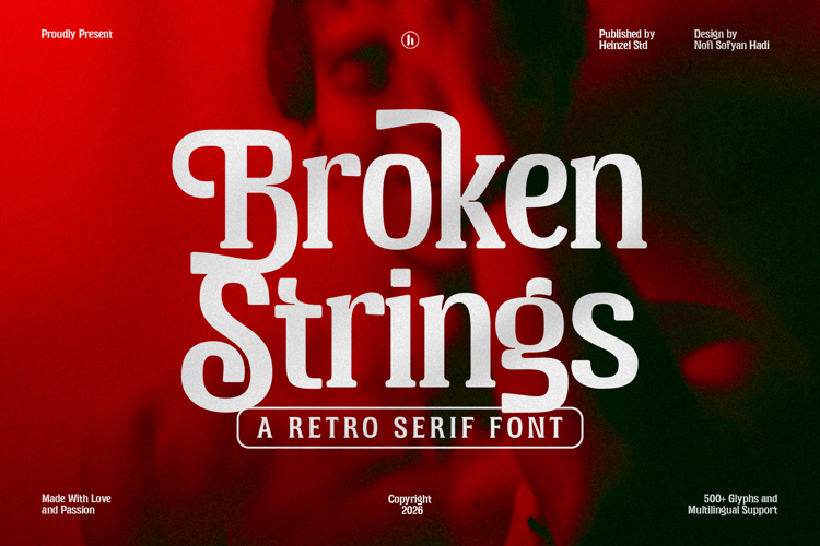 Preview of Broken Strings Font