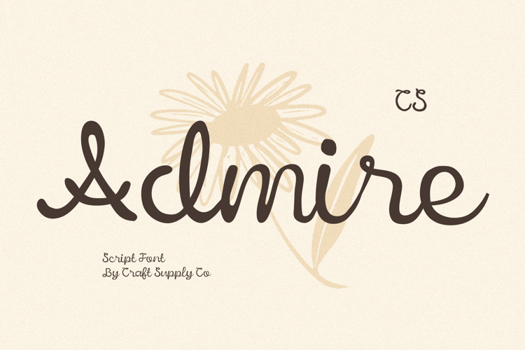 Preview of CS Admire Font