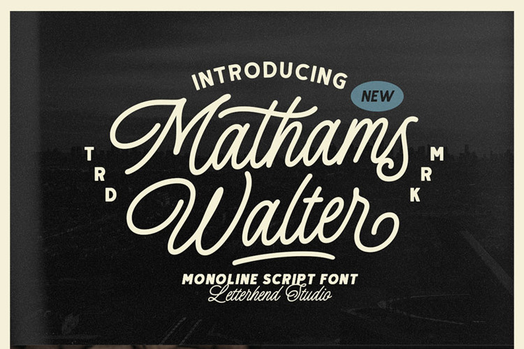 Mathams Walter Font